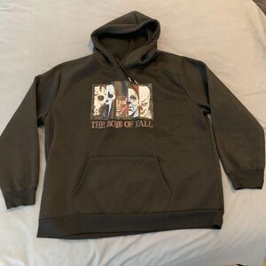 Boys Of Fall Hoodie Mens 3XL Black Horror Movie Villains Halloween Pullover